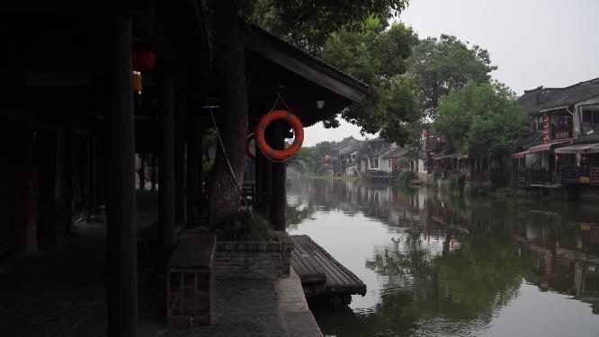 浙江嘉兴西塘古镇江南水乡风景