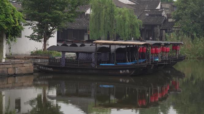 浙江嘉兴西塘古镇江南水乡风景