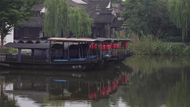 浙江嘉兴西塘古镇江南水乡风景