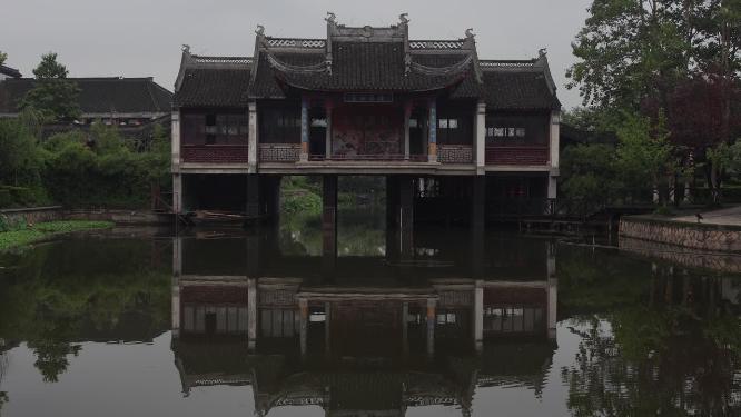 浙江嘉兴西塘古镇江南水乡风景