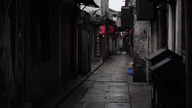 浙江嘉兴西塘古镇江南水乡风景