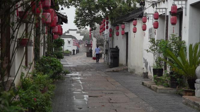 浙江嘉兴西塘古镇江南水乡风景