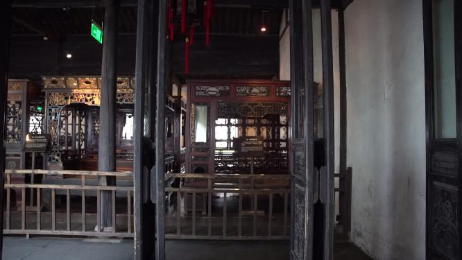 浙江嘉兴乌镇东栅江南百床馆视频素材