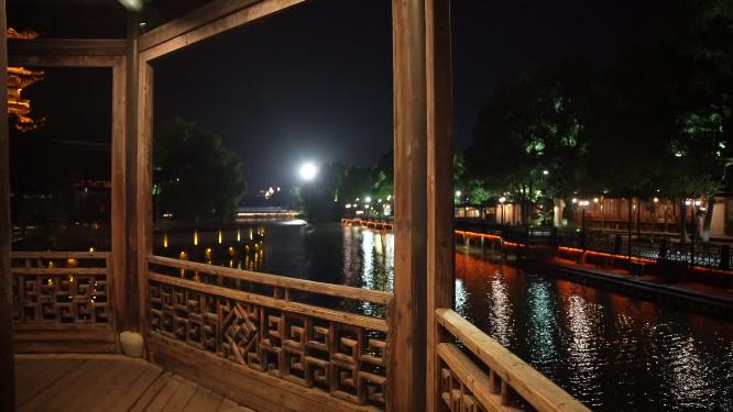 浙江嘉兴乌镇西栅白莲寺白莲塔风景视频