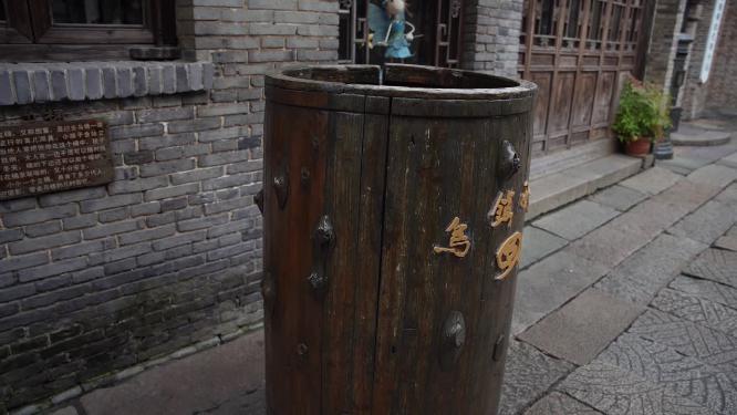 浙江嘉兴乌镇西栅酒吧一条街风景视频