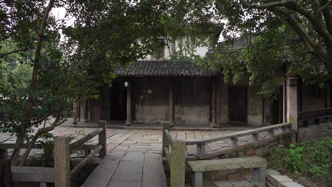 浙江嘉兴乌镇西栅酒吧一条街风景视频