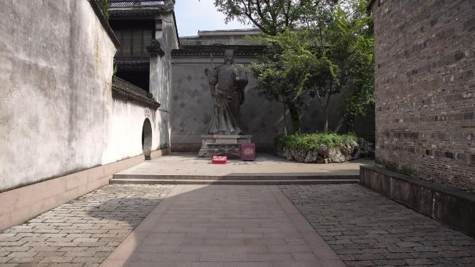 浙江嘉兴乌镇西栅关帝庙风景视频