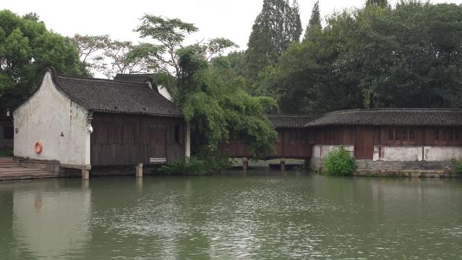 浙江嘉兴乌镇西栅厅上厅风景视频