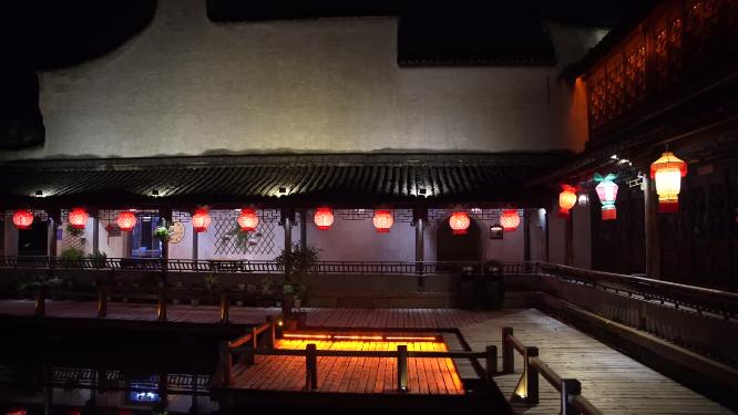 浙江嘉兴乌镇西栅昭明书院风景视频