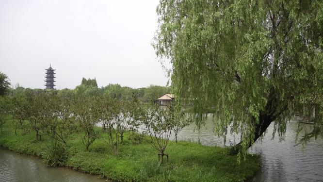浙江嘉兴乌镇西栅古街道江南水乡视频
