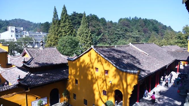 安徽池州九华山祗园禅寺视频素材