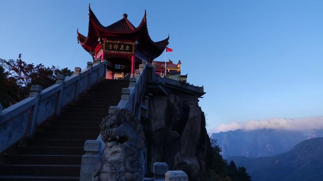 安徽池州九华山东崖禅寺视频素材
