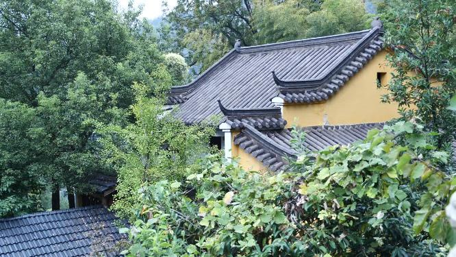 安徽池州九华山甘露寺视频素材