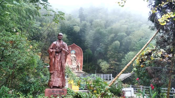 安徽池州九华山甘露寺视频素材