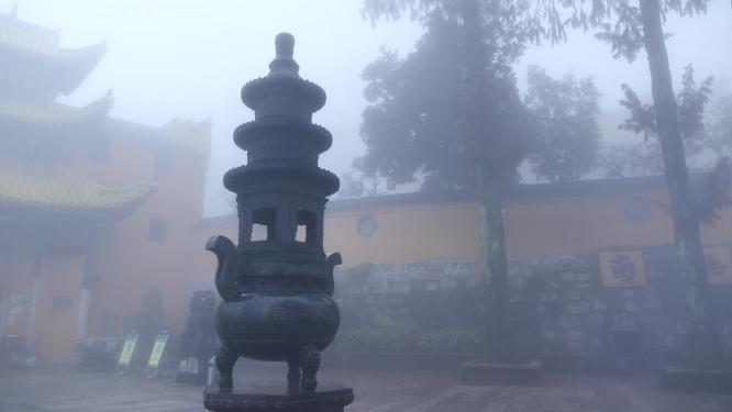 安徽池州九华山祗园禅寺视频素材