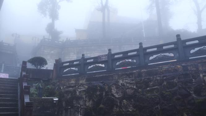 安徽池州九华山祗园禅寺视频素材