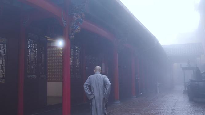 安徽池州九华山祗园禅寺视频素材