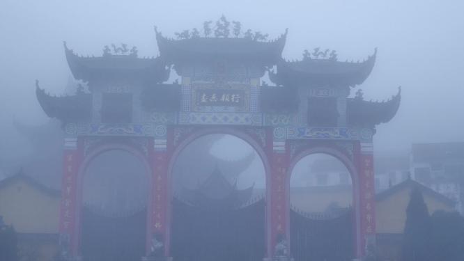 安徽池州九华山祗园禅寺视频素材