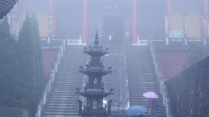 安徽池州九华山地藏禅寺视频