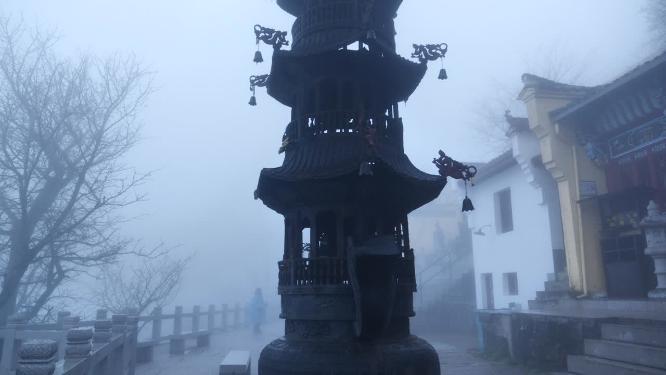 安徽池州九华山东崖禅寺视频素材