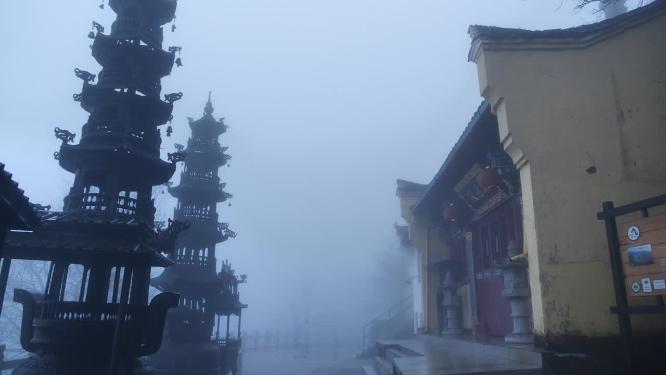 安徽池州九华山东崖禅寺视频素材