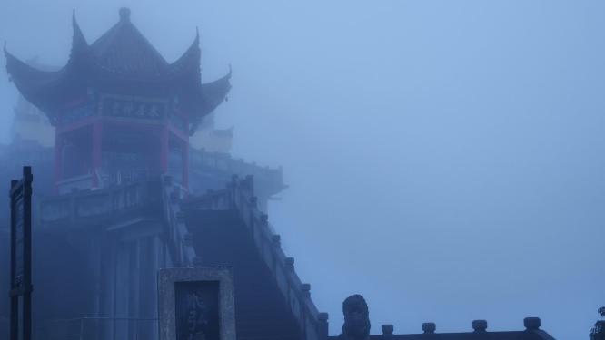 安徽池州九华山东崖禅寺视频素材
