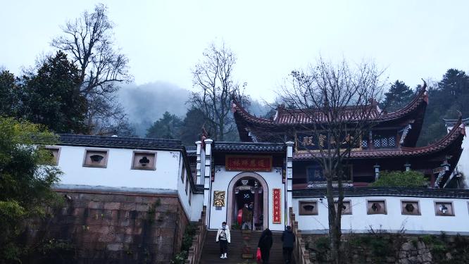 安徽池州九华山祗园禅寺视频素材