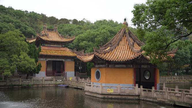 浙江普陀山普济寺禅院建筑实拍视频