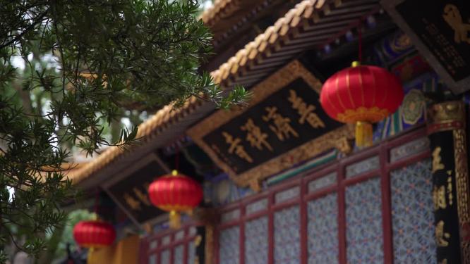 浙江普陀山普济寺禅院建筑实拍视频