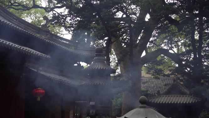 浙江普陀山普济寺禅院建筑实拍视频