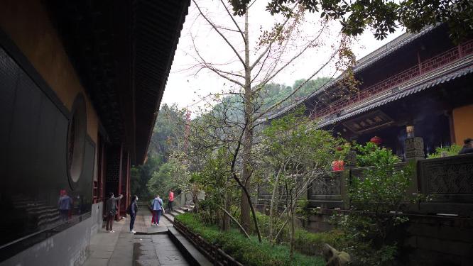 浙江普陀山普济寺禅院建筑实拍视频
