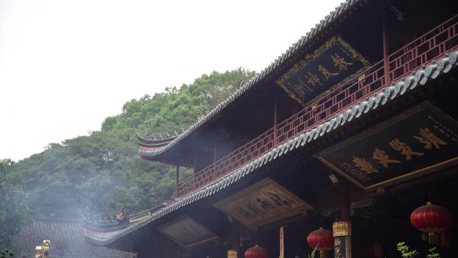 浙江普陀山普济寺禅院建筑实拍视频