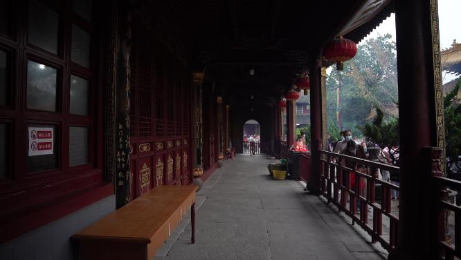 浙江普陀山普济寺禅院建筑实拍视频