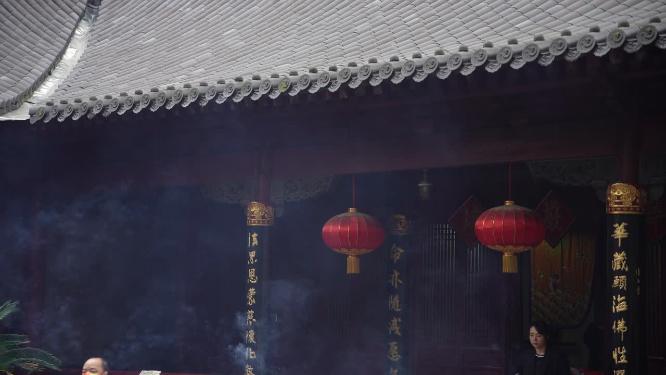 浙江普陀山普济寺禅院建筑实拍视频