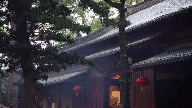 浙江普陀山普济寺禅院建筑实拍视频