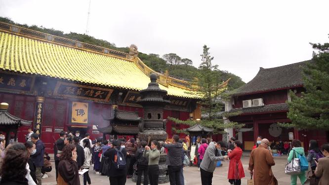 浙江普陀山慧济禅寺禅院实拍视频