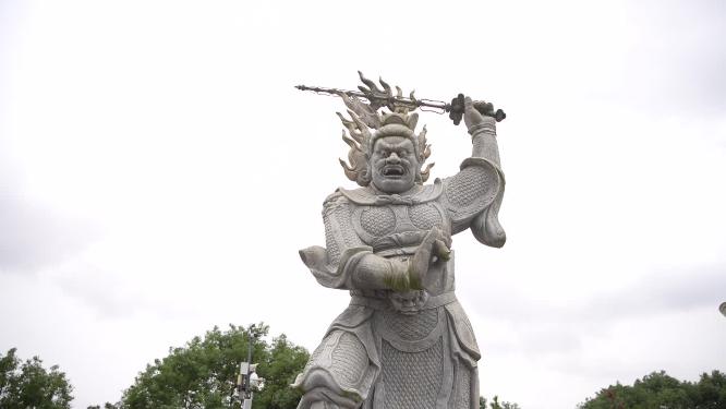 浙江普陀山南海观音景点实拍视频