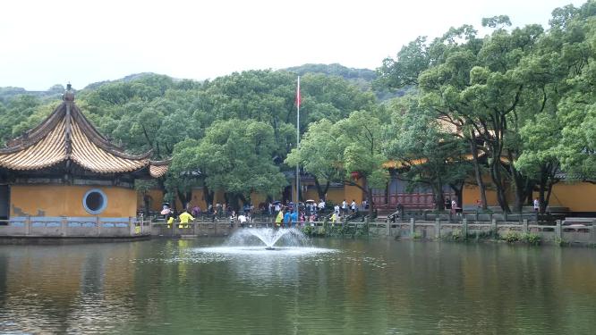 浙江普陀山普济寺禅院建筑实拍视频
