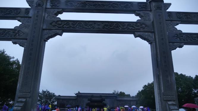 浙江普陀山南海观音景点实拍视频