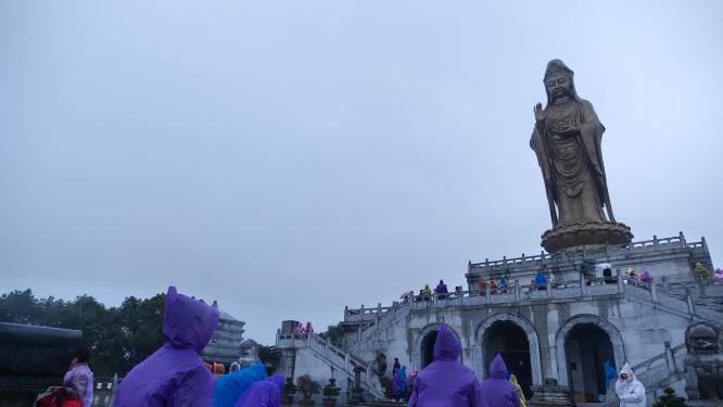 浙江普陀山南海观音景点实拍视频