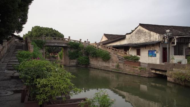 浙江绍兴八字桥古街区实拍视频