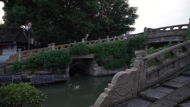 浙江绍兴八字桥古街区实拍视频