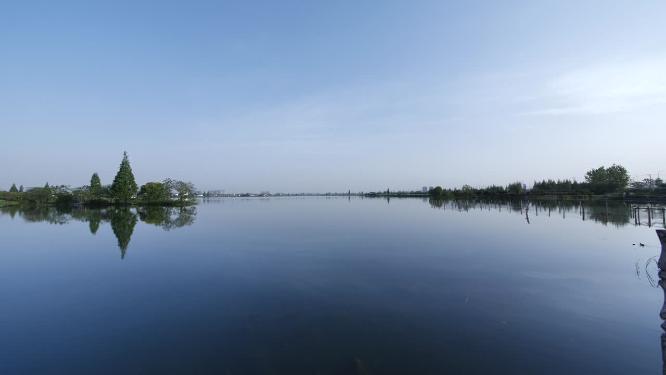 绍兴水乡江南水乡东鉴湖风景