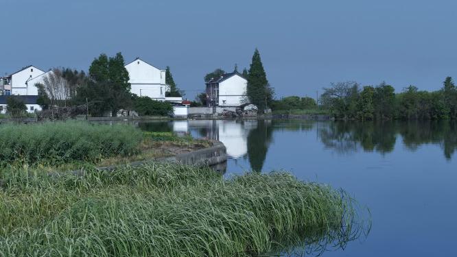 绍兴水乡江南水乡东鉴湖风景