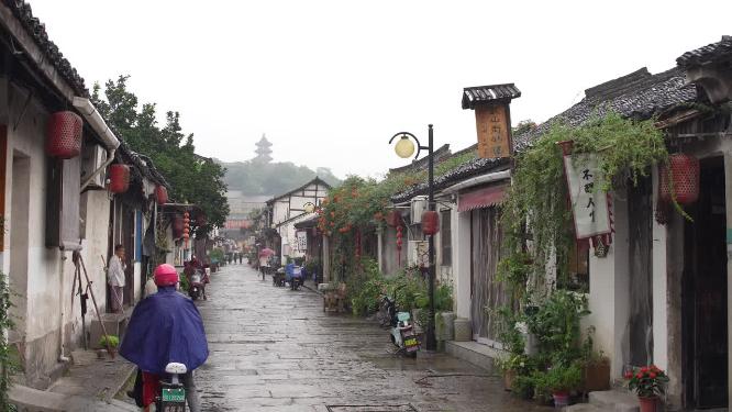 浙江绍兴书圣故里江南水乡风景视频