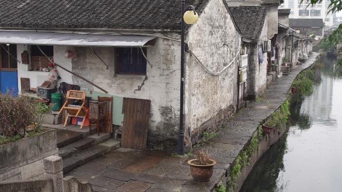 浙江绍兴书圣故里江南水乡风景视频