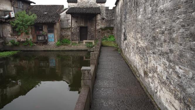浙江绍兴书圣故里江南水乡风景视频