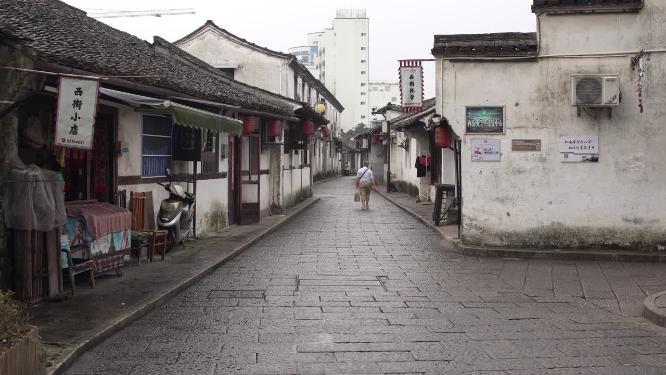 浙江绍兴书圣故里江南水乡风景视频