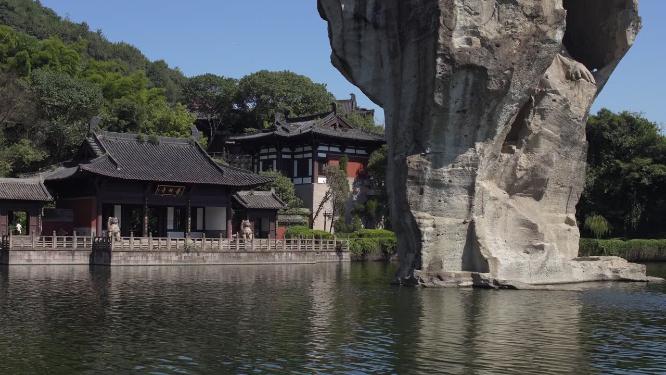 浙江绍兴柯岩景区天工大佛景点视频