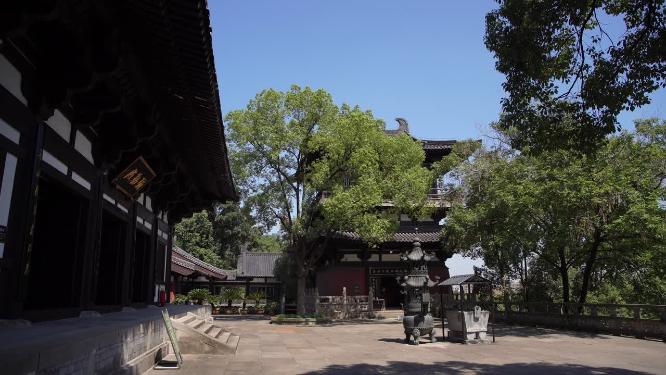 浙江绍兴柯岩景区普照寺景点视频